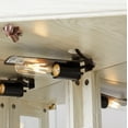 thumbnail image 6 of 70" H Lighted Curio Cabinet, Corner Display Case with Adjustable Glass Shelves, Wooden Display Cabinet with Mirrored Back Pane for Living Room, White, 6 of 9