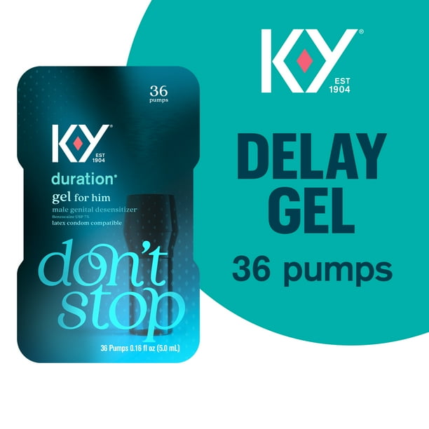 KY Duration Gel 0.16 fl oz, for Men, Adult Couples, Numbing Male Genital Desensitizer to Last