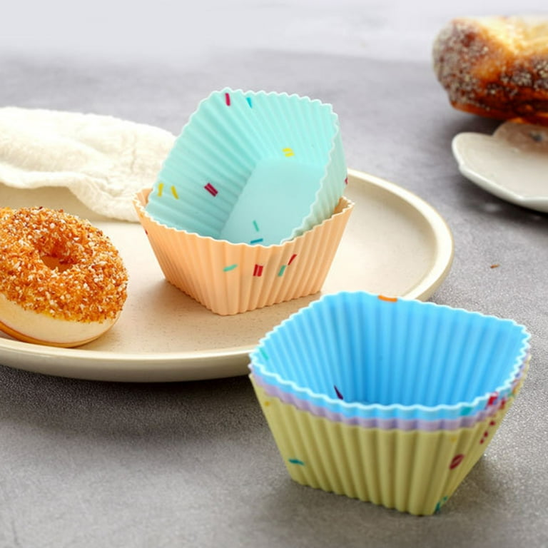 Freshware Silicone Cupcake Liners / Baking Cups - 12-Pack Muffin