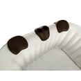 thumbnail image 4 of ALEKO Removable 3-Piece Headrest and Drink Holder Set for Inflatable Hot Tub Spa - Brown, 4 of 7