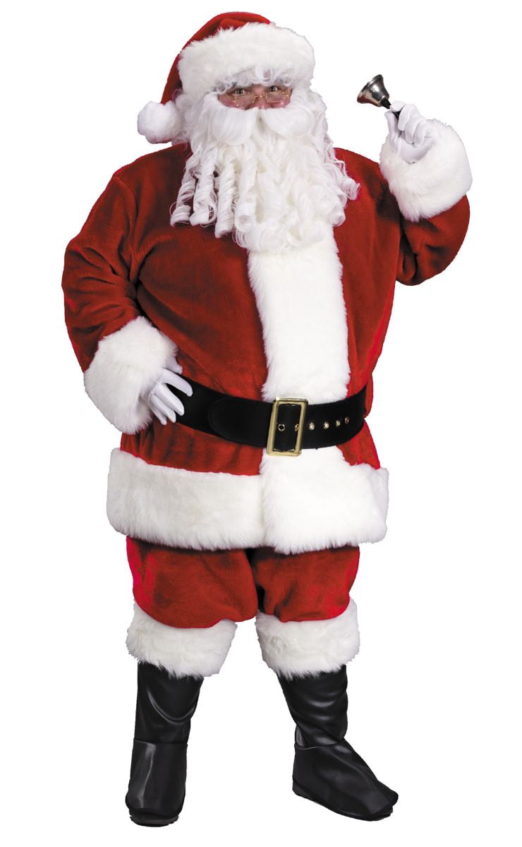 Red and White Santa Claus Suit Men Adult Christmas Costume XXL