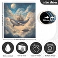 thumbnail image 5 of Yayeee Magnetic Dishwasher Cover for The Front Decoration Home Kitchen Machine Sticker Protector, Floating Whale, 5 of 6