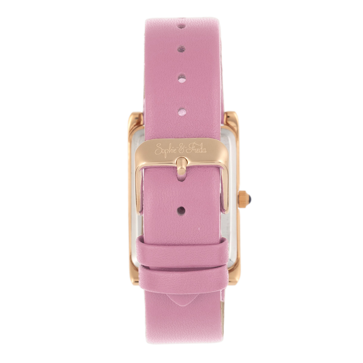 ?Sophie & Freda Women\'s Wilmington Watch Never Worn Works Tested New Battery. Sophie and Freda Wilmington Leather-Band Watch w/Swarovski  main image 2