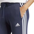 thumbnail image 4 of Women's adidas Sportswear Essentials 3-Stripes Fleece Pants Color: Black White Size: MEDIUM, 4 of 4