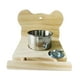 thumbnail image 3 of Percha de madera para pájaros con comedero, resistente jaula para pájaros, comedero colgante para mascotas Oso, 3 of 9