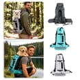 thumbnail image 6 of Dog Carrier Backpack for Small and Middle Dogs, Front Facing Adjustable Carrier with Wide Shoulder Pads for Hiking and Travel,Blue,Large, 6 of 6
