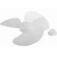 thumbnail image 3 of 12 Inch Plastic Fan Blade Replacement 3 Leaves Transparent White, 3 of 8