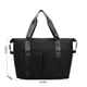 thumbnail image 3 of Gran bolso de viaje, bolso de gimnasio expandible, bolsas de mano para mujeres con manga para carrito, bolsillo mojado, bolsas de viaje, viaje, negro, 3 of 8
