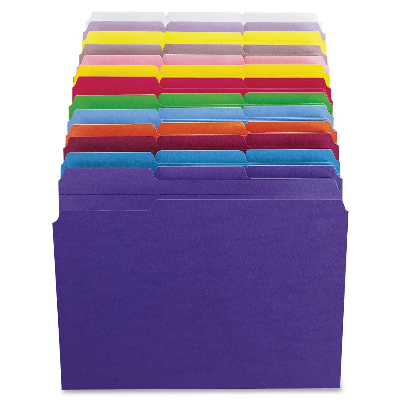 Smead 13134 File Folders, 1/3 Cut, Reinforced Top Tab, Letter, Teal, 100/Box