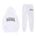 thumbnail image 4 of ZHOUCHANKIDS Stylish Girls Outfits Set for Casual Winter Wear Trendy Printed Hooded Sweatshirt Ensemble for Ages 1 to 9 with Easy Care instructions, 4 of 4