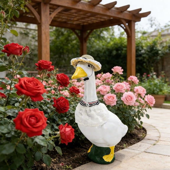 Upgraded Decorative Clothing Set For 23 Inch Porch Geese Excluding Geese Garden Statue Decoration To Wear Clothing U