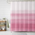 thumbnail image 3 of Pink White Shower Curtain Set with Hooks, Abstract Modern Brush Strokes Waterproof Fabric Bathroom Curtains Decor Home Accessories,66 X 72 Inch Long, 3 of 9