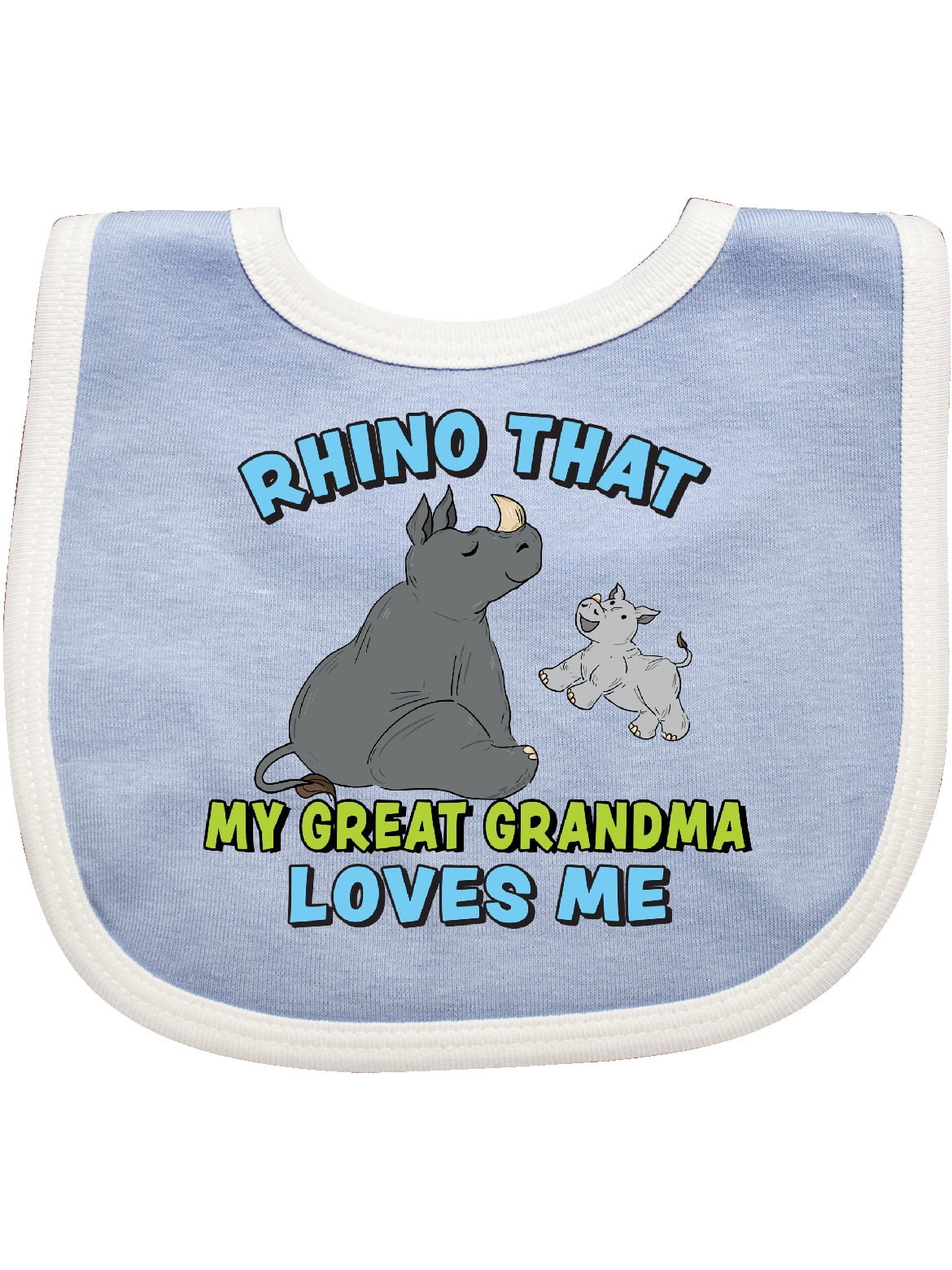 inktastic Rhino That My Great Grandma Loves Me with Cute Rhinos Newborn Layette