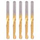 thumbnail image 3 of 5Pcs Milling Cutter High Speed Steel Single Flute Spiral Engraving CNC End Mill Bit 4x25x50mm, 3 of 5
