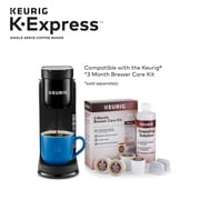 Keurig K-Express Coffee Maker, Single Serve K-Cup Pod Coffee Brewer, 42 oz. Removable Reservoir, 8-12 oz. Brew Sizes, Black