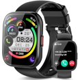 thumbnail image 1 of wonima44 Smart Watch for Men Women Bluetooth Call, 1.85" HD Touch Screen Fitness Watch with Sleep Heart Rate Monitor, 112+ Sports Modes, IP68 Waterproof Activity Trackers for Android iOS, Black, 1 of 1