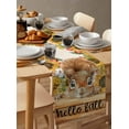 thumbnail image 6 of Ldtrchee Hello Fall Squirrel Table Runner 120 Inches, Pink Pumpkins Thanksgiving Bed Runner Dresser Scarves Tabletop for Indoor Outdoor Parties/Ceremony/Banquet, 13"x 120", 6 of 8