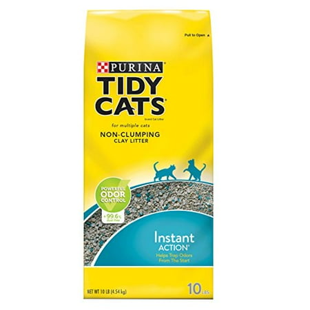 Purina Tidy Cats Non Clumping Cat Litter, Instant Action Low Tracking