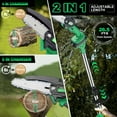 thumbnail image 2 of Tegatok Cordless 6" Pole Saw Mini Chainsaw 2-in-1 Tree Trimming Extension Rod, 2 of 9