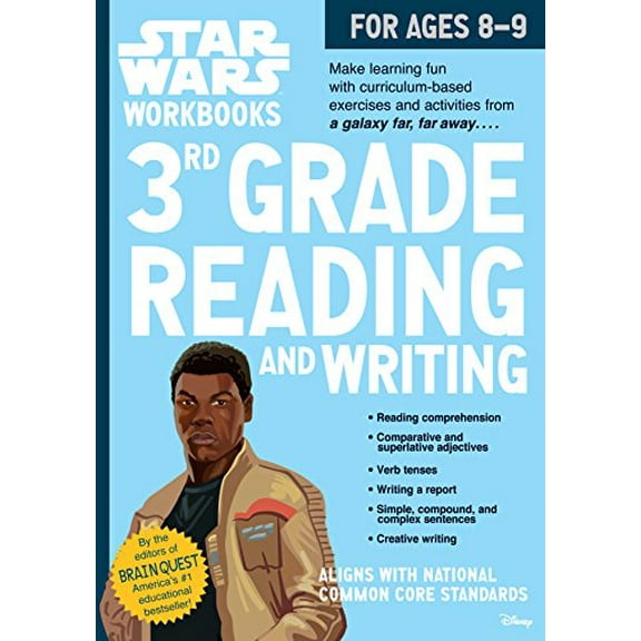 Pre-Owned Star Wars Workbook: 3rd Grade Reading and Writing (Paperback) 0761189386 9780761189381