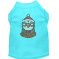 thumbnail image 1 of Hipster Penguin Rhinestone Dog Shirt Aqua Xl (16), 1 of 1