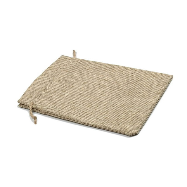 relayinert 10pcs Drawstring Storage Bag Polyester Fibre Jute Gift Pouch Baby Shower Candy Jewelry Presents Burlap Sacks