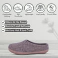 thumbnail image 3 of HaussimpleWool Unisex Wool Outdoor Slippers Color: Natural Brown, Size: 8W, 3 of 8