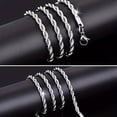 thumbnail image 5 of 1pc Trendy Twisted Titanium Steel Necklace for Men and Women - Fashionable Jewelry Accessory, 5 of 5