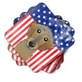 thumbnail image 2 of Carolines Treasures BB2163FC American Flag and Wirehaired Dachshund Foam Coaster Set of 4 3 1/2 x 3 1/2 multicolor, 2 of 3