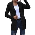 thumbnail image 1 of Sonducket Suéter de mujer con cuello en V Botón Prendas de abrigo Abrigo de otoño de punto de manga larga Prendas para la parte del cuerpo Negro S, 1 of 1