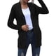 thumbnail image 1 of Sonducket Suéter de mujer con cuello en V Botón Prendas de abrigo Abrigo de otoño de punto de manga larga Prendas para la parte del cuerpo Negro L, 1 of 1