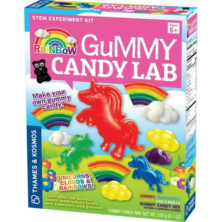 UPC: 0814743014091 | Thames and Kosmos Rainbow Colored Gummy Candy Lab – Create Your Own Unique Candies Ingredients and Molds Included