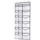 thumbnail image 1 of Organizadores de zapatos para colocar sobre la puerta, 12 bolsillos de malla + 6 almacenamiento de malla grande, varios compartimentos, colección de zapateros colgantes con 4 ganchos, organizador de, 1 of 1
