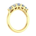 thumbnail image 2 of 1 Carat (ctw) 5-Stone Diamond Wedding Band Ring in 10K Yellow Gold (Ring Size 7), 2 of 4