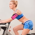 thumbnail image 5 of Brazalete para teléfono móvil, bolso deportivo antisudor, multifunción ajustable, adecuado para correr, caminar, rojo ciruela, 5 of 5
