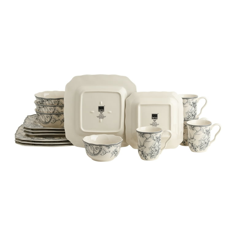 222 Fifth Adelaide Square Porcelain Dinnerware Collection, 16