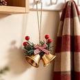 thumbnail image 5 of Noothes Christmas Bells Double Horn Metal Bell Pendant Christmas Ornaments for Christmas Tree Window Display Handmade DIY Vintage Rustic Holiday Decor, 5 of 6