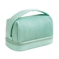 thumbnail image 2 of onlyliua para Interior/Exterior Bolsa de Maquillaje, Bolsa de Lavado Plisada, Bolsa de Almacenamiento Portátil de Viaje de Media Caña, 2 of 3