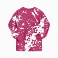 thumbnail image 5 of TOWED22 Kids Halloween Pajamas Pumpkin Ghost Print Cotton Sleepwear Toddler Girls Boys Skeleton Skull Halloween Pjs Sets(Hot Pink,7Y), 5 of 8