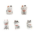 thumbnail image 2 of Cheers.US 5 Pcs Lovely Lucky Cat Ceramic Chopsticks Spoon Forks Knives Tableware Rest Set, Chopsticks Rest Rack Stand Holder Porcelain Stand Festive Dinner Table Ornament, 2 of 7