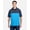 Electric Blue/ Classic Navy Heather, variant on CORE365 CE112C Men's Fusion ChromaSoft™ Colorblock Polo-Classic Red/ Carbon Heather-2XL