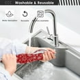 thumbnail image 6 of Coolnut Winter Snowflakes Sink Splash Guard for Faucet 2 Packs Faucet Absorbent Mats, Christmas Red Faucet Handle Drip Catcher Quickly Drying Mat for Kitchen Counter Bathroom, 23.6"x5.5", 6 of 7