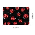 thumbnail image 3 of Fotbe Extra Durable Door Mat - Dirt Trapping Outdoor Welcome Mats - Non-Slip Outdoor Door Mats - Low Profile Front Door Mat - Indoor (16" x 24", Beautiful Red Ladybug ), 3 of 9