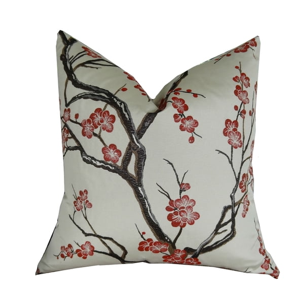Plutus Japanese Blossom Handmade Throw Pillow-Color:Multi,Size:12" x 20"