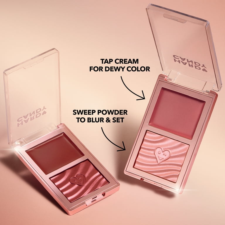 Hard Candy Blush On Lock Cream & Powder Blush Duo, Toast Me, Warm