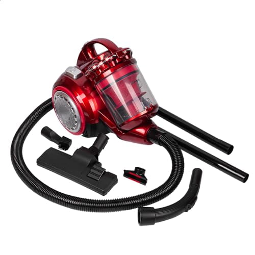 DAEWOO Aspiradora sin Bolsa Multi-ciclónica DVC-809 con succión Alta, enrolladora automático, con Cap. de 3L, Filtro Lavable, con Potencia de 1400W