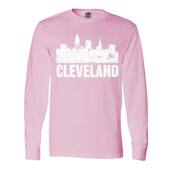 Inktastic Cleveland Skyline Grunge Long Sleeve T-Shirt