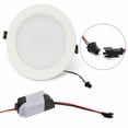 thumbnail image 2 of Rosnek 5W/10W RGBW LED Ceiling Light AC85-265V, Dimmable Recessed Round Downlight, Remote Control & 16 Colors Changing Colorful Lights, For Warm Atmosphere Indoor Decoration, 1/3/4/6/10Pack, 2 of 11