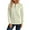 Beige, variant on LEBONYARD Women's Trendy Half Zipper Crew Neck Small Dough Twists Solid Colored Tops Casual Loose Warm Fit Long Sleeve Round Neck Winter Sweaters