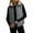 Gray, variant on Sherpa Fleece Lined Jacket Vest for Women Winter Casual Warm Cropped Coat Sleeveless Full Zip Quilted Outerwear (XL, Khaki)